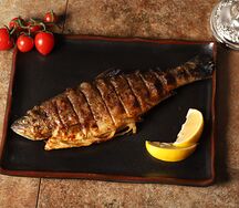 Форель на мангале