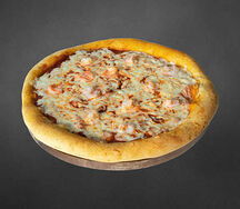 Пицца с креветками