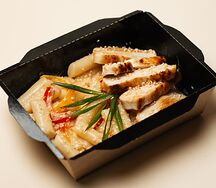 Сливочный токпокк с курицей