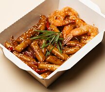 Токпокки с креветкой Азия