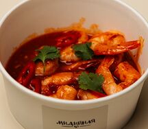 Креветки в соусе чили