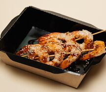 Креветки на сковороде