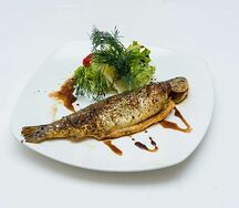 Форель жареная