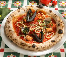 Пицца с морепродуктами
