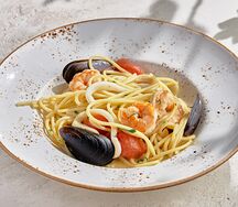 Спагетти с морепродуктами