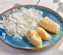 Рыбные палочки с рисом