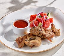 Нежная свинина на углях