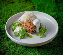 Мясная запеканка с баклажанами и пармезаном