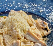 Спагетти с куриной грудкой