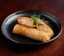 Блинчики с ветчиной и сыром 