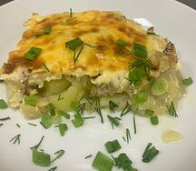 Греческая мусака с соусом бешамель