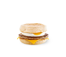 Маффин с яйцом и свиной котлетой