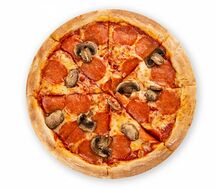 Пепперони и грибы