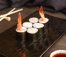 Мини-ролл с креветкой