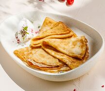 Блинчики со сметаной