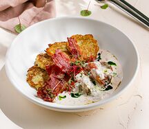 Драники с беконом