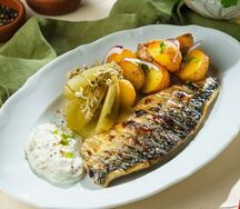 Филе скумбрии на гриле