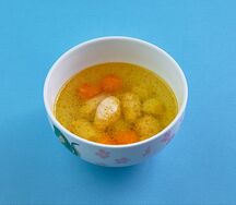 Суп с кнелями из индейки