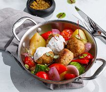 Котлеты из индейки с овощами