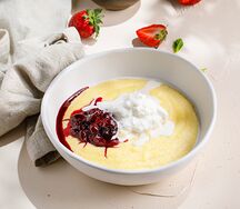 Кукурузная каша со страчателлой