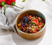 Овощной салат на углях