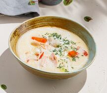 Уха со сливками