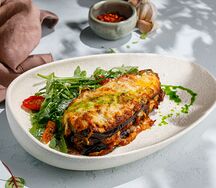 Слоёные баклажаны с мясом