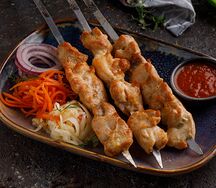 Шашлык из курицы по-узбекски