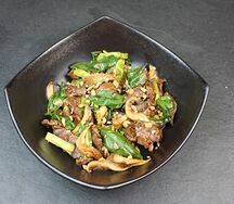 Говядина в устричном соусе