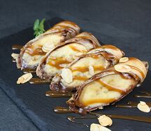 Спринг-ролл с бананом и нутеллой