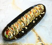 Темпура ролл с угрем и лососем