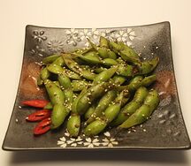 Острые жареные бобы Эдамаме