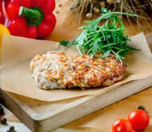 Куриное филе, запеченное с грибами