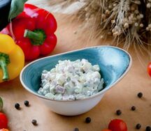 Оливье с ветчиной