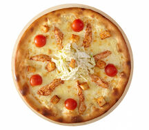 Пицца цезарь с курицей