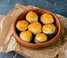 Грибные шапочки с сыром