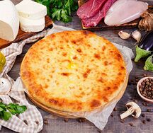 Пирог с курицей и грибами