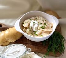 Вареники с картофелем и грибами