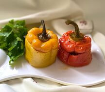 Перец фаршированный с мясом (телятина)