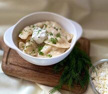 Вареники с домашним творогом