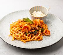 Паста с креветками