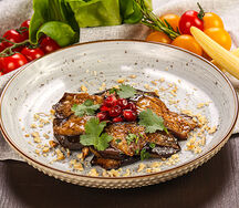 Баклажаны жаренные с чесноком