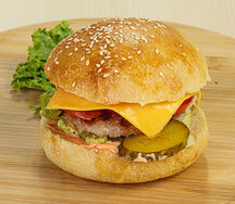 Чизбургер с курицей