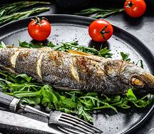 Шашлык из сибаса