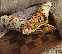 Шаурма с люля-кебабом из телятины