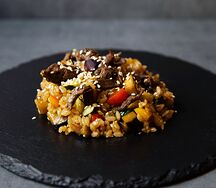 Тяхан с говядиной