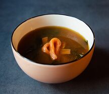 Суп с лососем