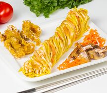 Курица в сливках с раменом