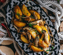 Картофель с грибами