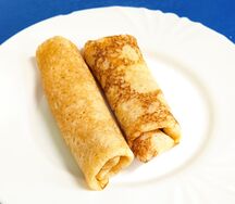 Блины с грибами и курицей
